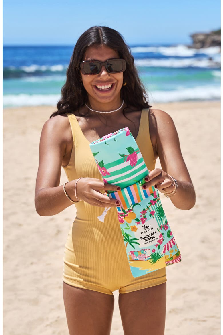 Quick Dry Beach Towel, Alternate, color, SWEET ESCAPE