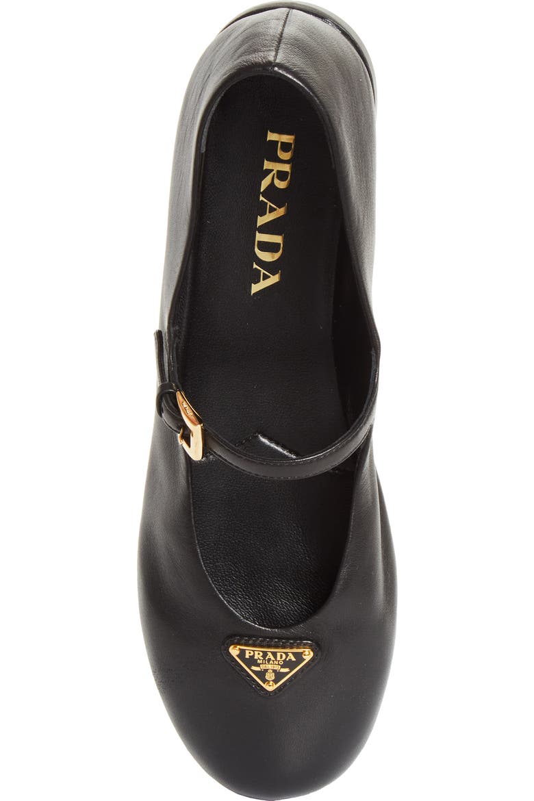 Prada Logo Mary Jane Flat (Women) | Nordstrom Prada Logo Mary Jane Flat (Women) | Nordstrom