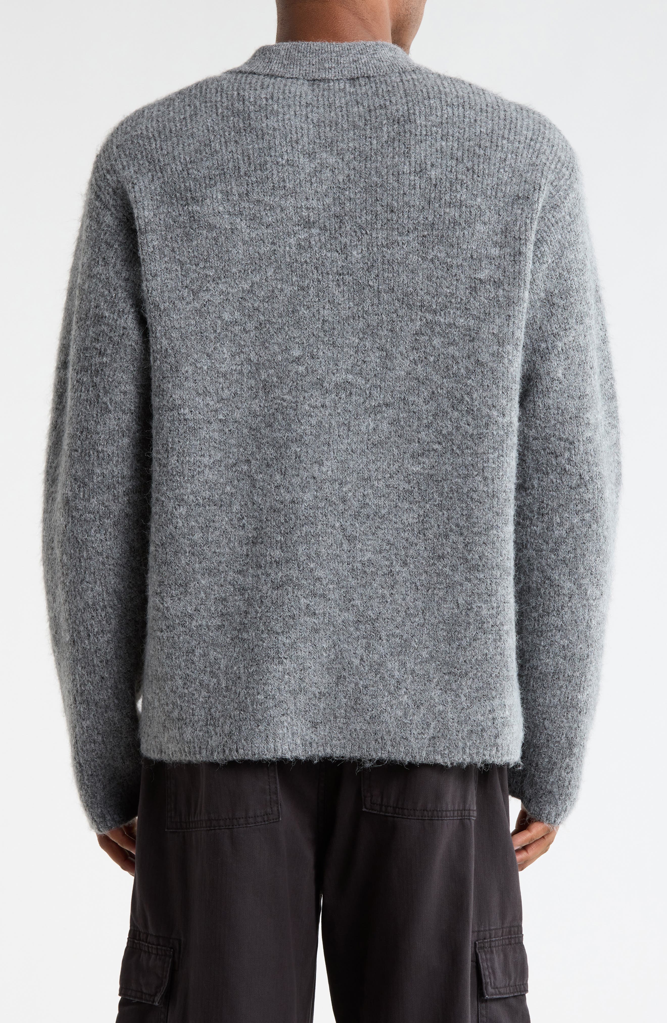Oversize Rib Polo Sweater - image 2