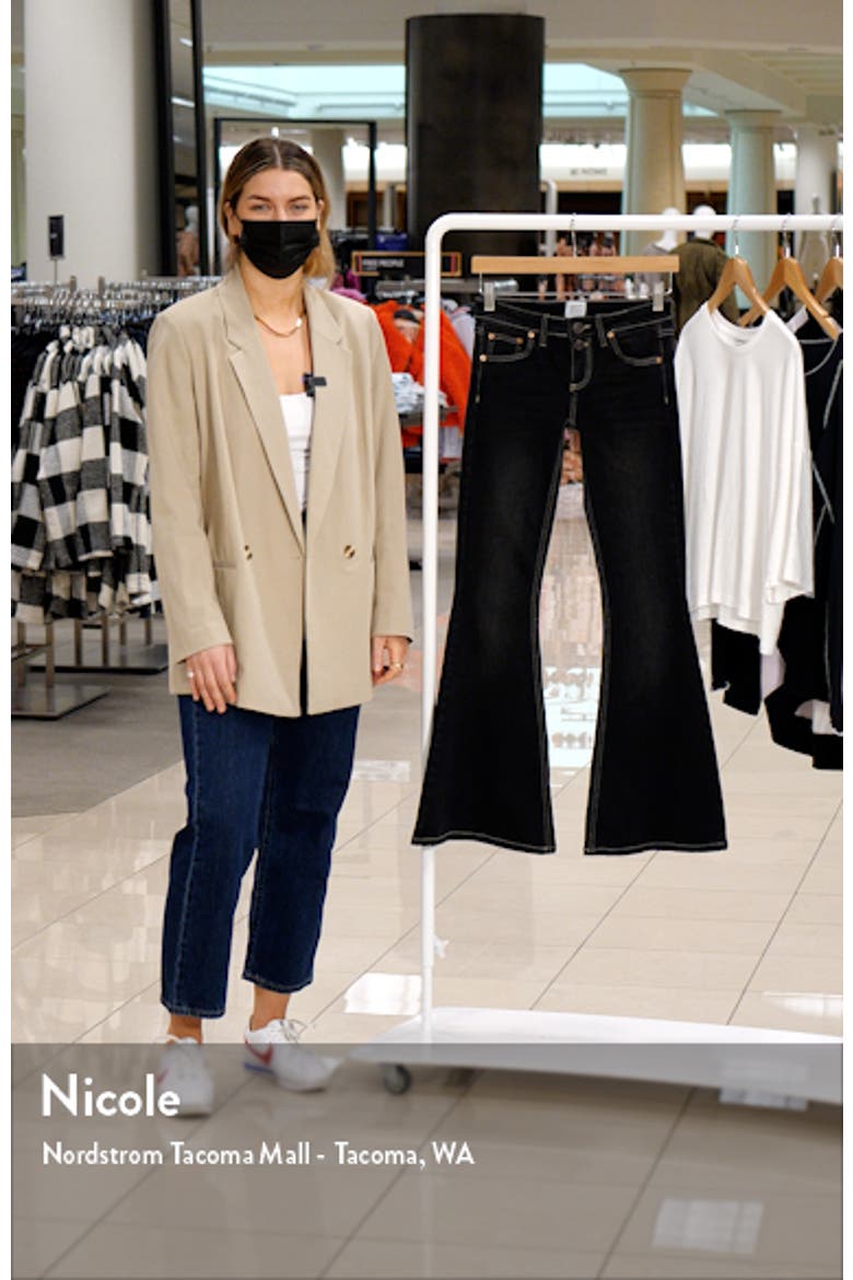 Low Rise Flare Hem Jeans video