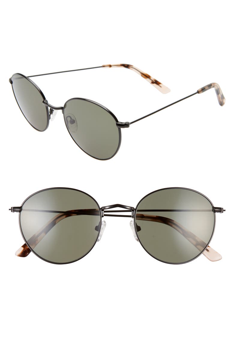 Fest 50mm Aviator Sunglasses, Main, color, TRUE BLACK