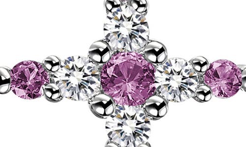 Lafonn Birthstone Cross Pendant Necklace
