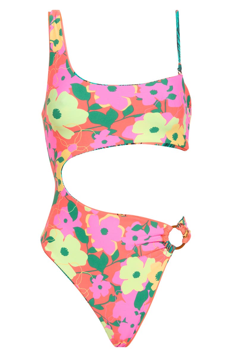 Maaji Lousie Reversible One-Piece Swimsuit, Alternate, color, Red