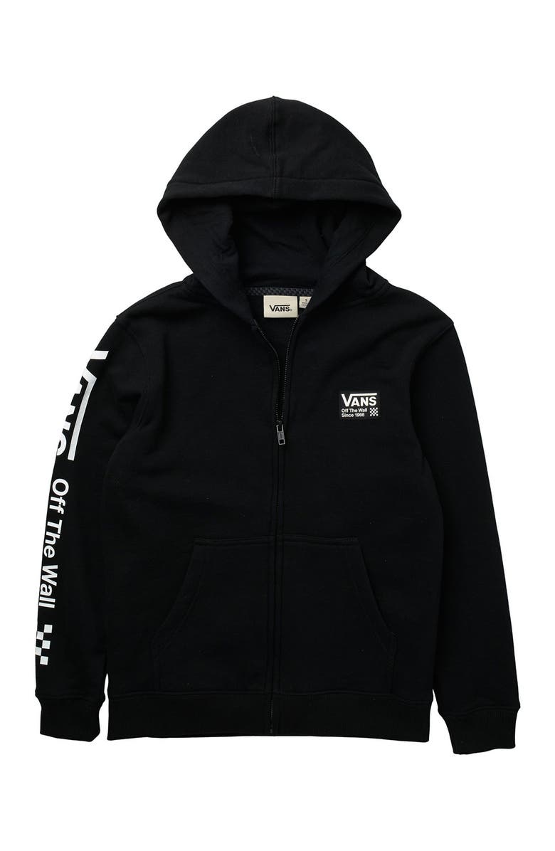 Vans Contrast Logo Zip Hoodie, Main, color,
