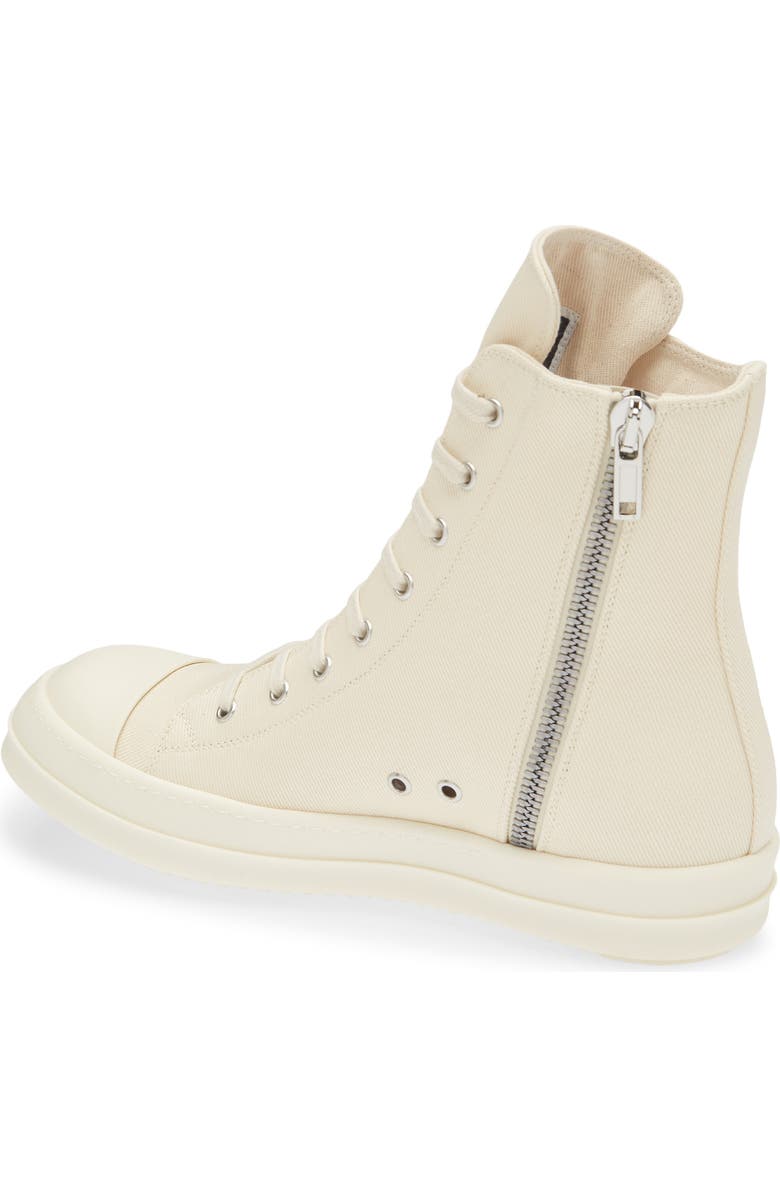 Rick Owens DRKSHDW High Top Sneaker, Alternate, color, Milk/ Pearl/ Milk/ Milk