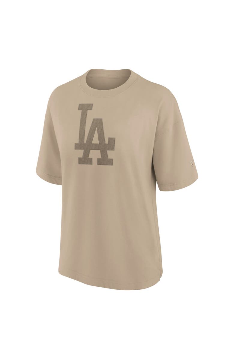 Fanatics Signature Women's Fanatics Signature Khaki Los Angeles Dodgers Elements Oversized T-Shirt, Alternate, color,