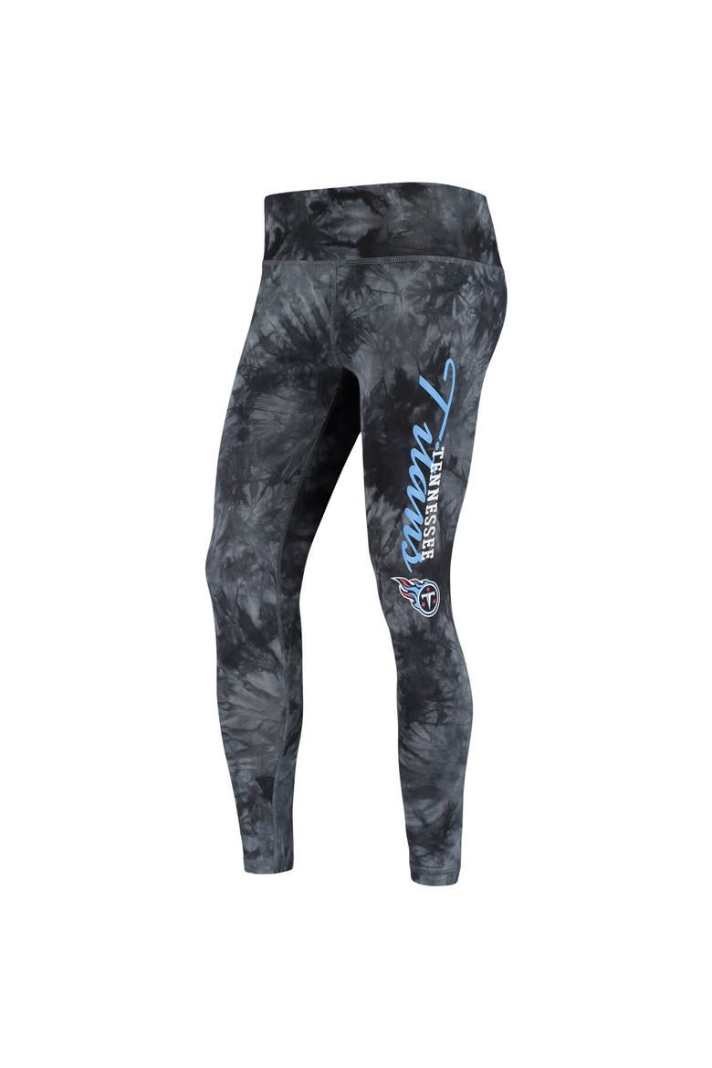 Women's Concepts Sport Black Tennessee Titans Burst Tie-Dye Leggings, Alternate, color, Black