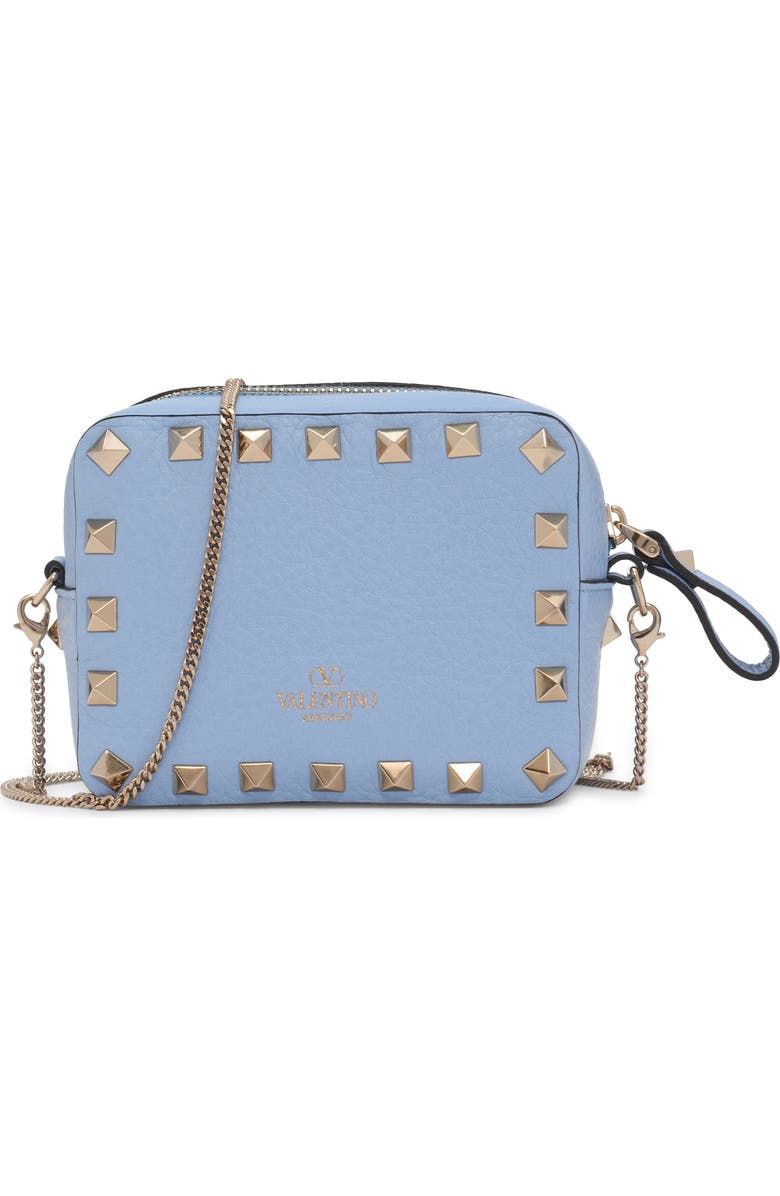 Valentino Garavani Mini Rockstud Leather Crossbody Bag, Alternate, color,