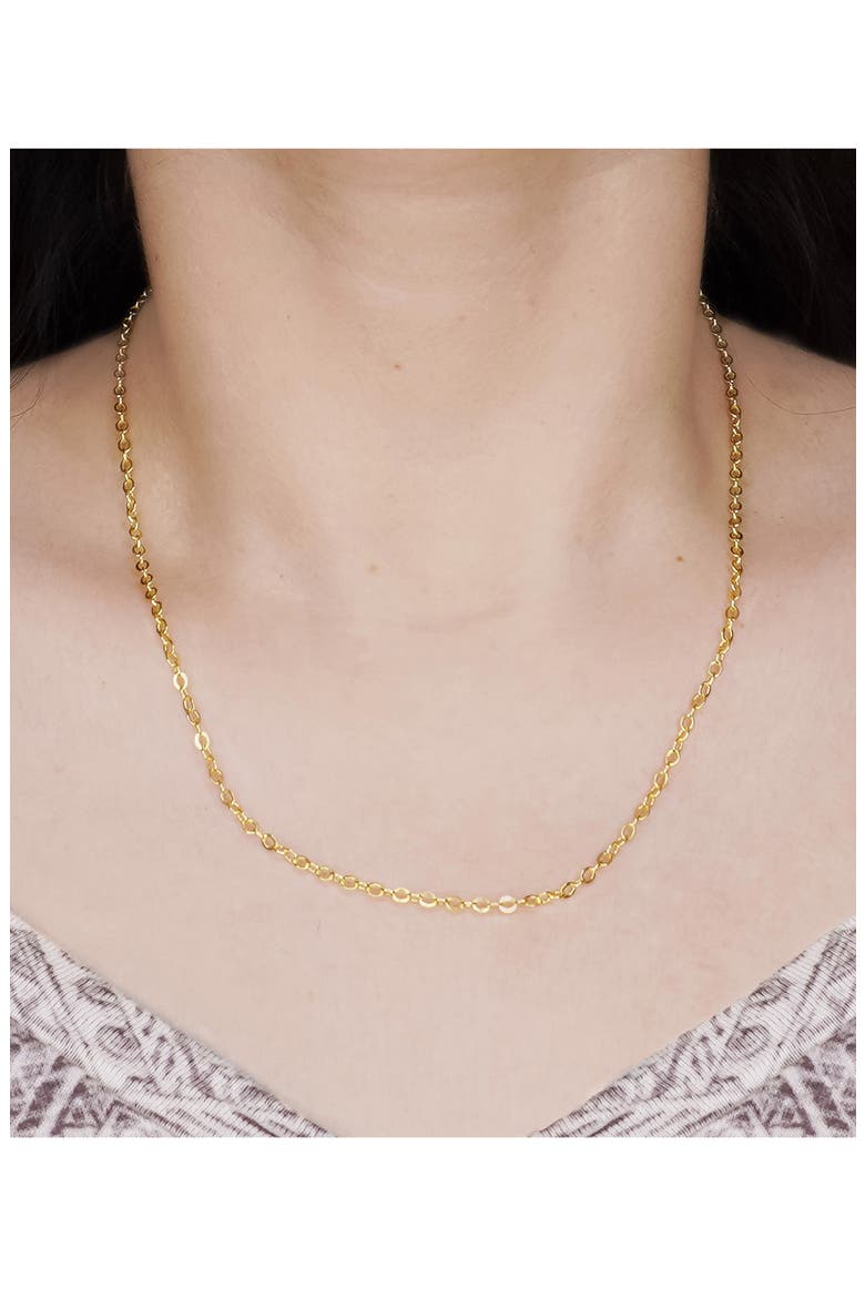 14K Gold Chain Necklace, Alternate, color, GOLD