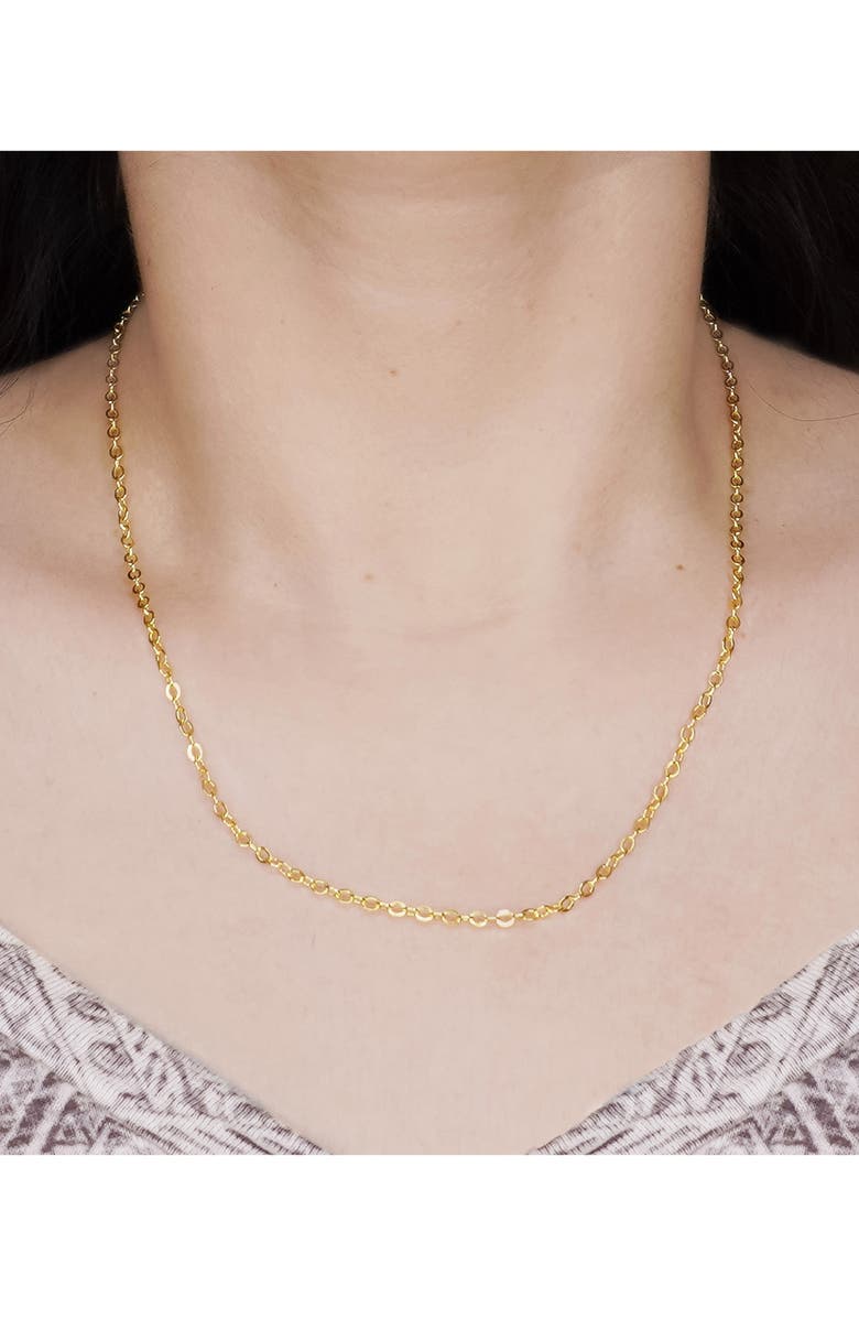BEST SILVER 14K Gold Chain Necklace, Alternate, color, Gold
