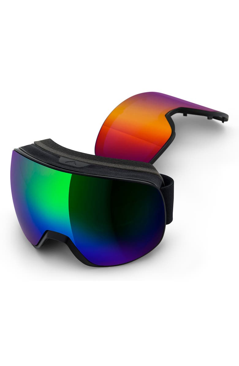 adidas Progressor L Mirrored Spherical Snowsports GogglesED, Main, color, 