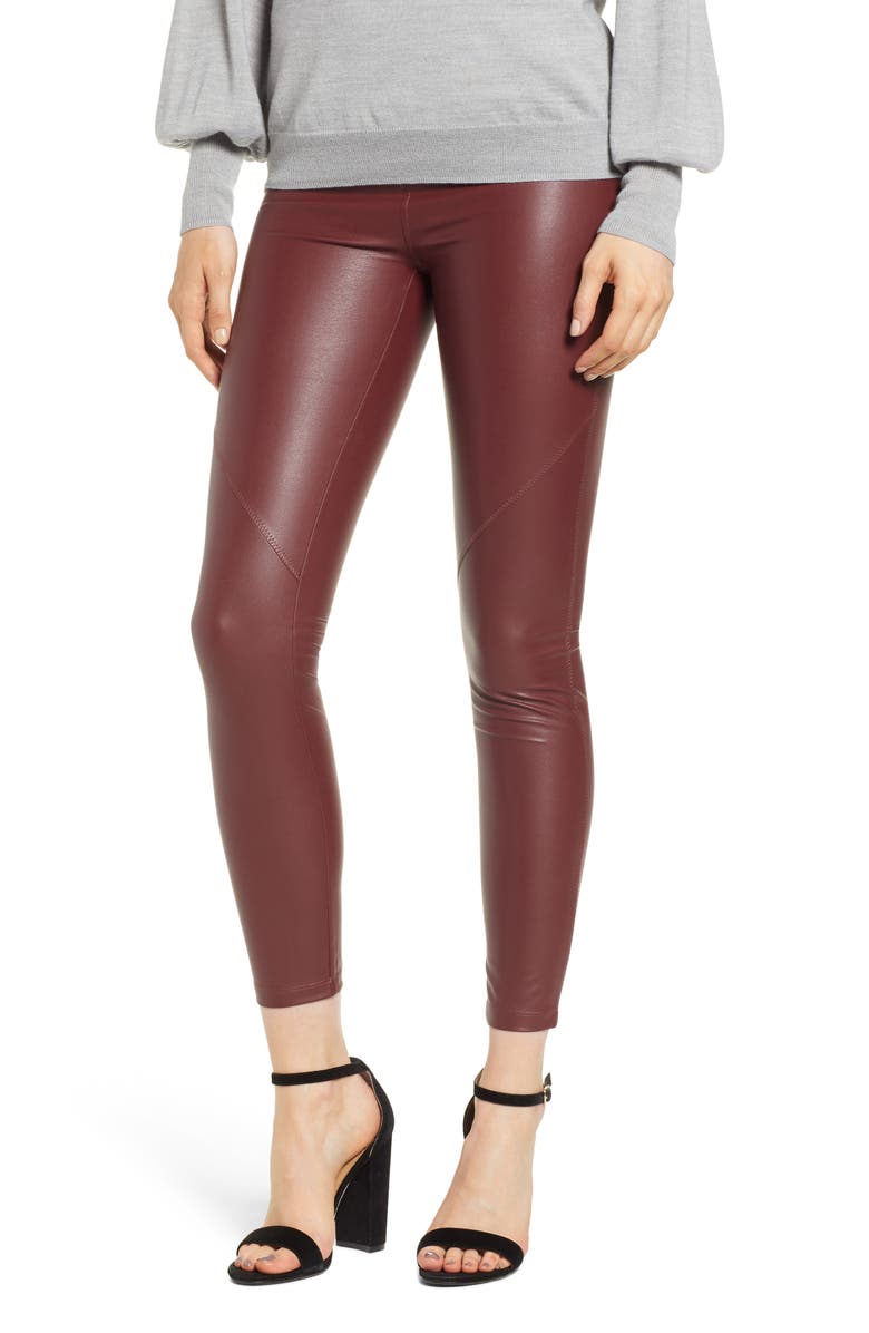 David Lerner The Bergen Faux Leather Leggings, Main, color,