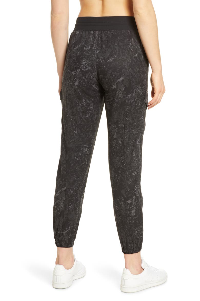 Getaway Cargo Pants, Alternate, color, BLACK LUCRETIA PRINT