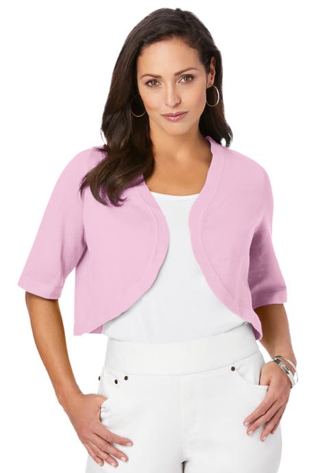 Curved Hem Shrug (Plus)