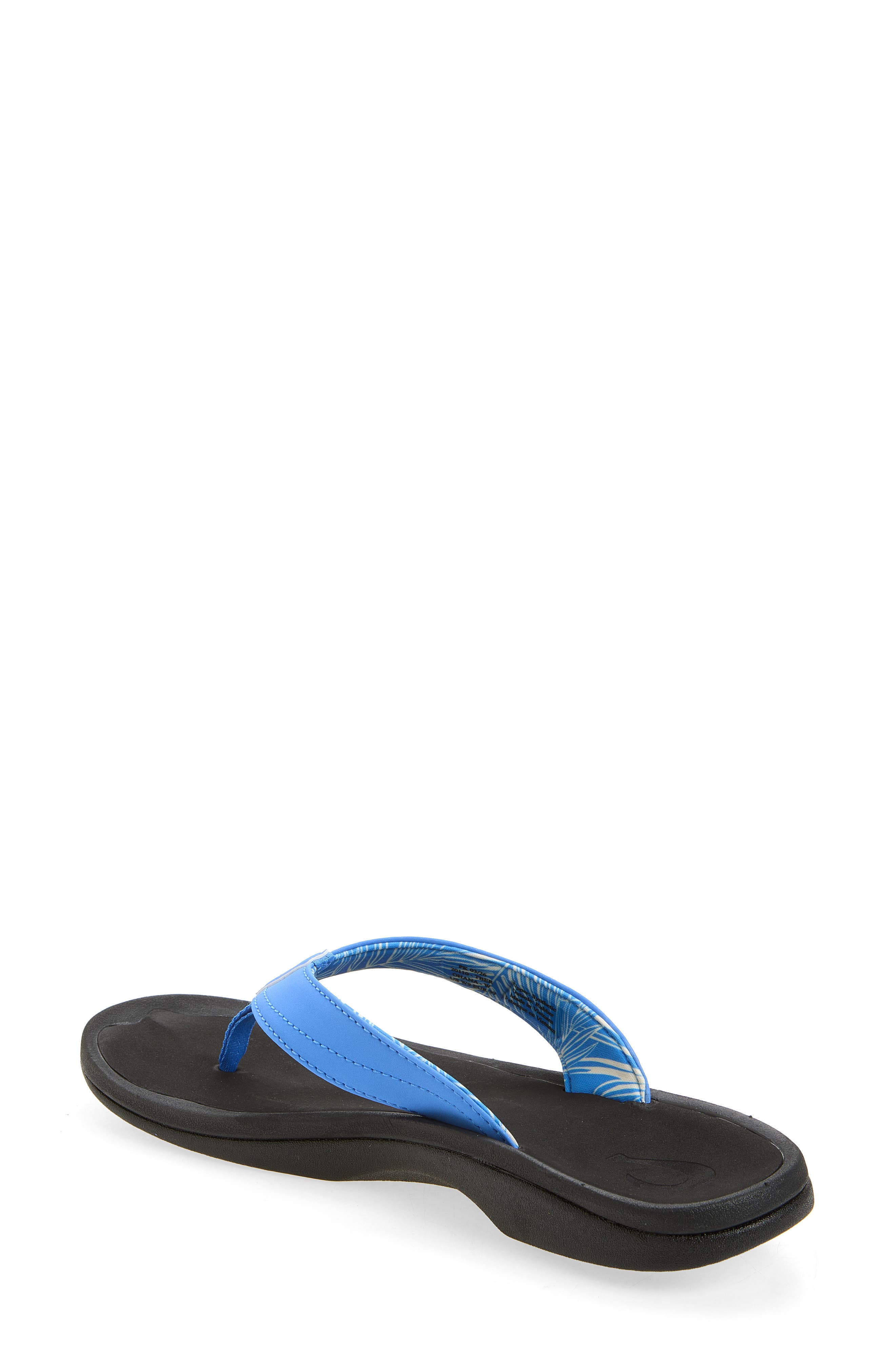 Ohana Flip Flop, Alternate, color, TIDE BLUE/ PALM