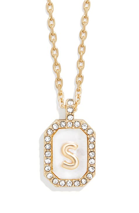 Mother of Pearl Initial Necklaces Nordstrom