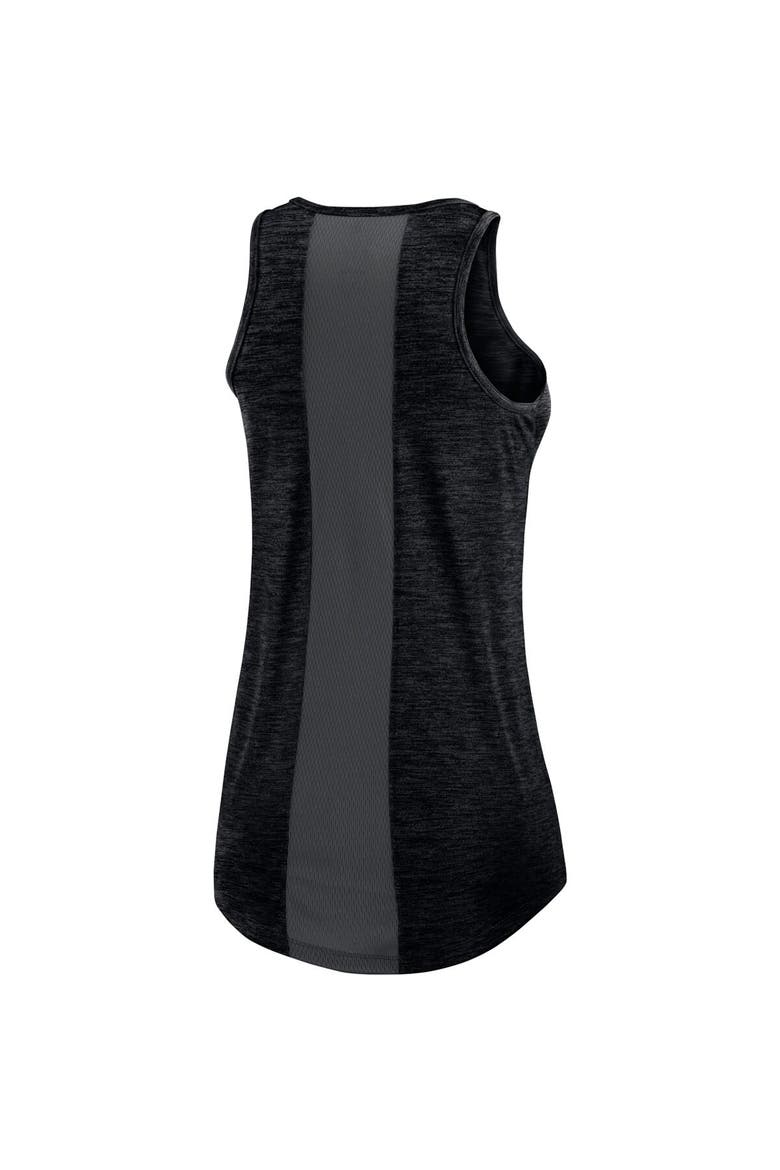 Women's Nike Black Colorado Rockies Logo Fade High Neck Performance Tank Top, Alternate, color, Black