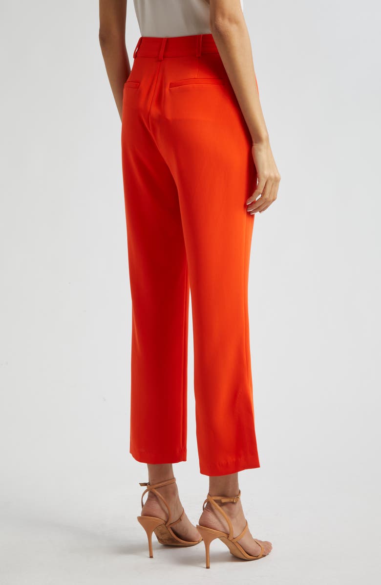Cinq à Sept Kerry Crop Flare Pants, Alternate, color, Deep Tangelo