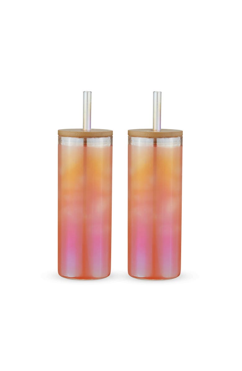 TWINE Rainbow Luster Tumblers Set of 2, Main, color, Clear