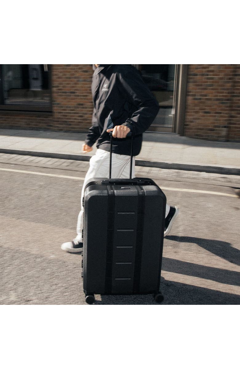 D_b_ Ramverk Pro Hardside 28 Inch Checked Luggage Spinner with Buckle Closure, Alternate, color, Black Out