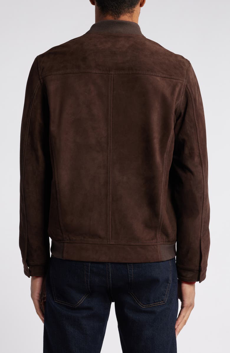 Nordstrom Suede Bomber Jacket, Alternate, color,