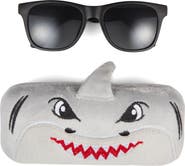 Capelli New York Kids' Square Sunglasses & 3D Shark Case Set
