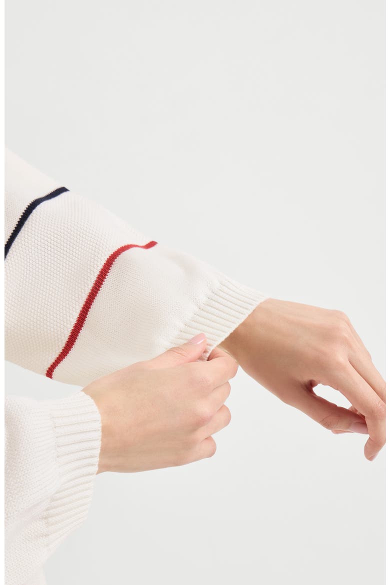 Textured stripe sweater, Alternate, color, Panama