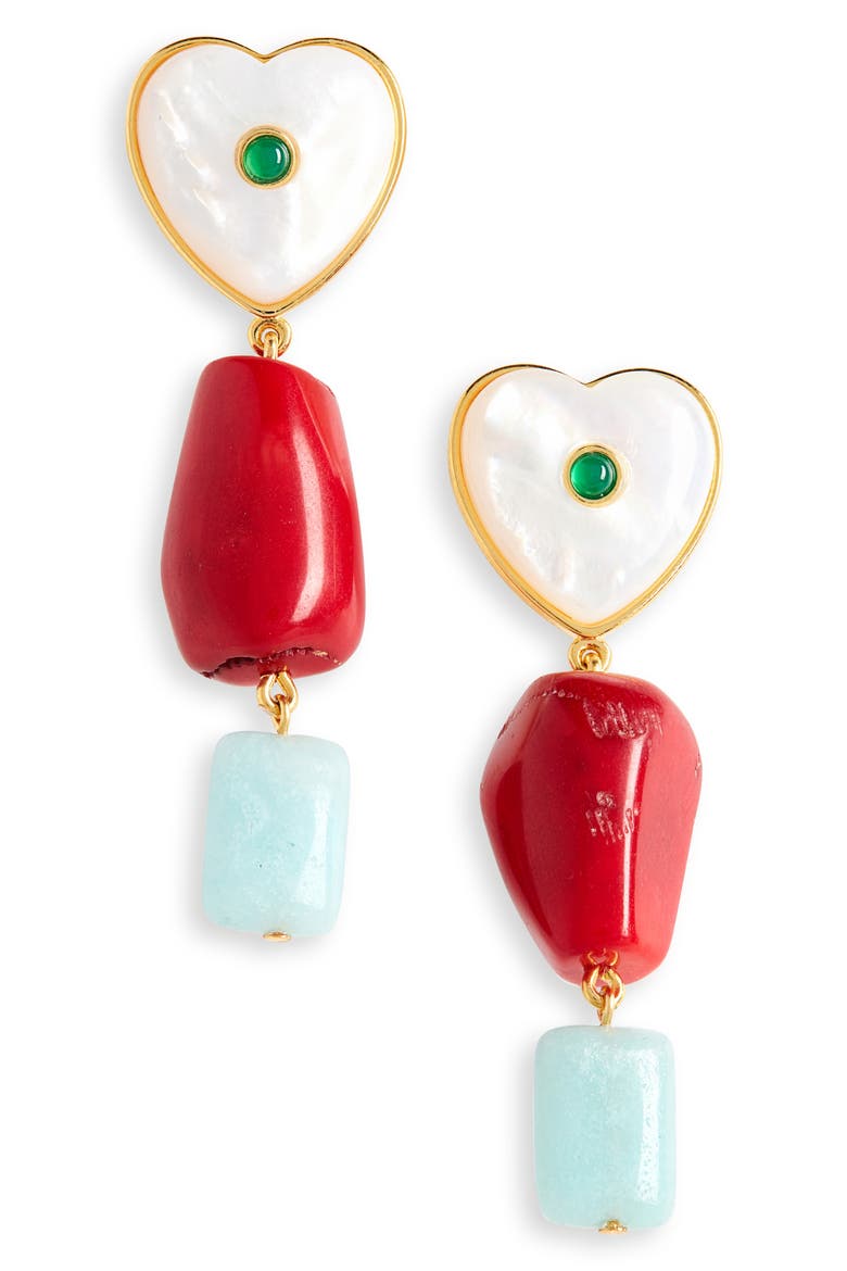 I'm in Love Drop Earrings, Main, color, MULTI