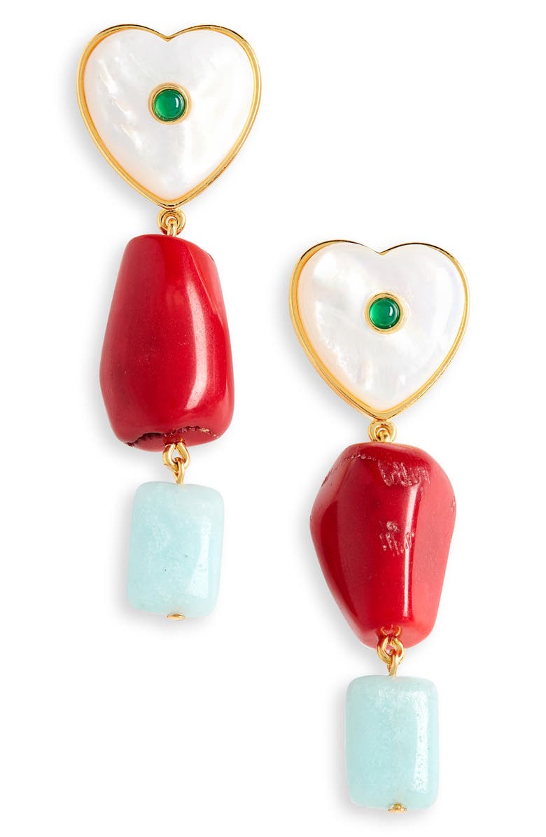 Lizzie Fortunato I'm in Love Drop Earrings, Main, color,