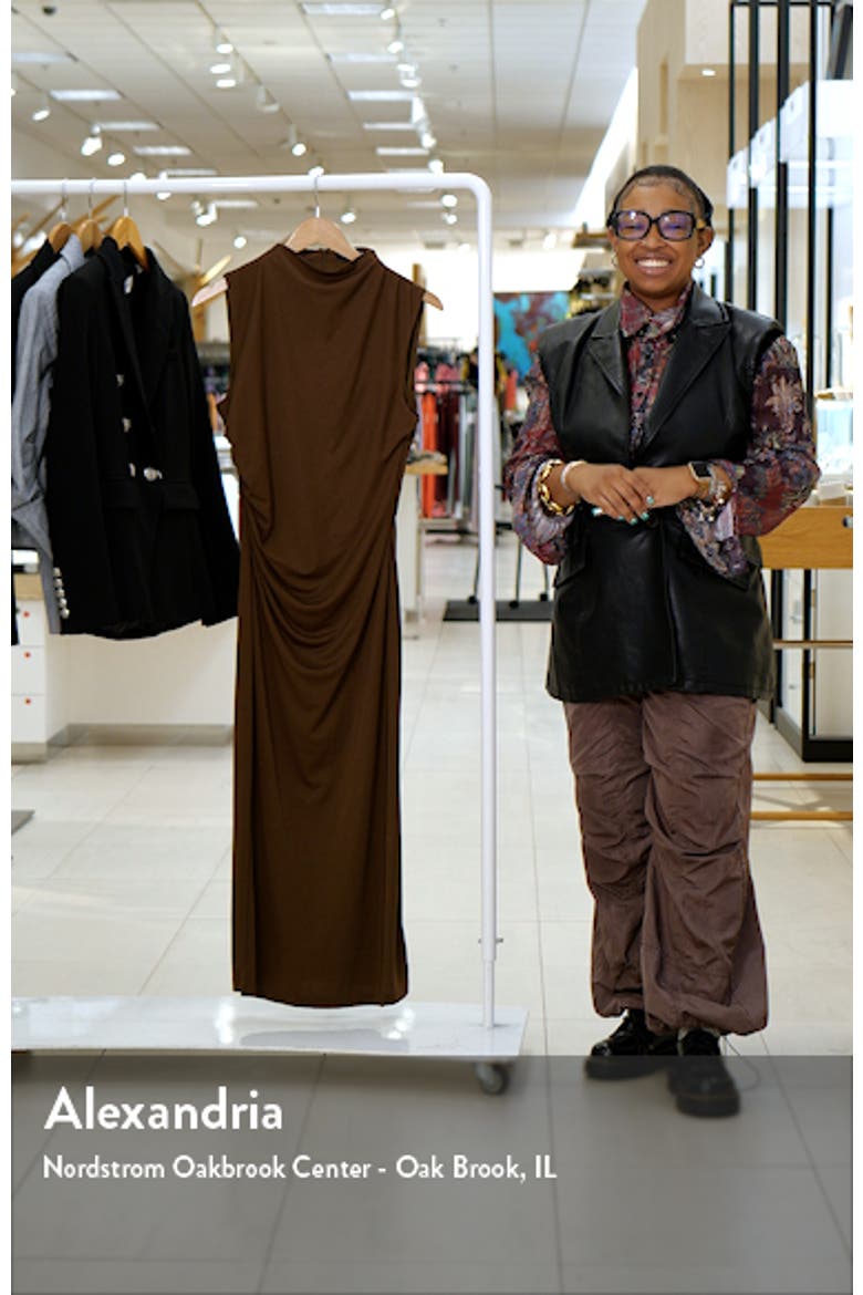Mo Funnel Neck Matte Jersey Dress video