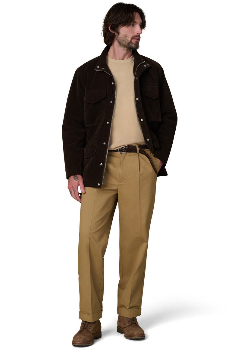 M16 Belted Faux Suede Jacket, Alternate, color, CHOCOLATE