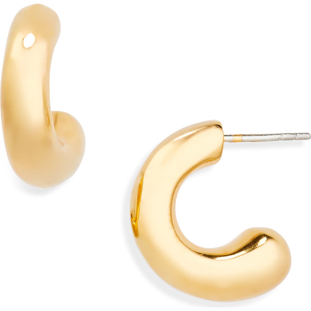 Soko Chunky Dash Hoop Earrings In Gold