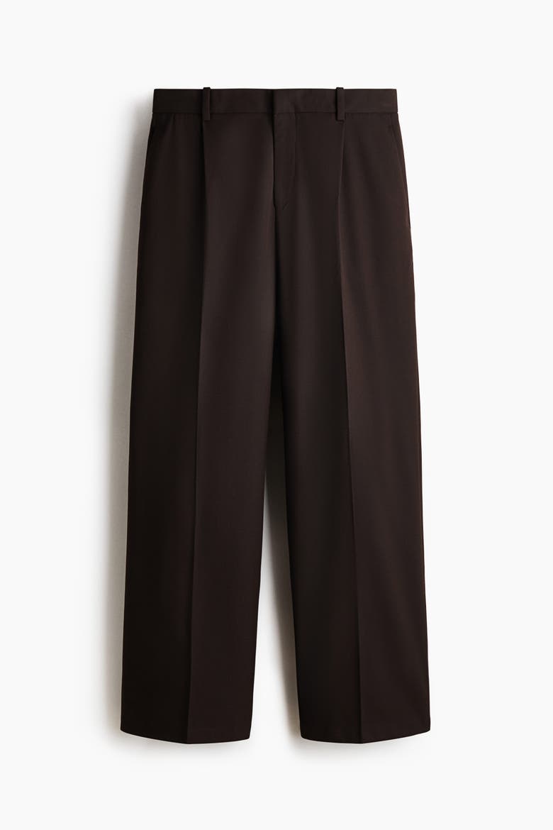 Loose-fit Tailored Pants, Alternate, color, Dark brown