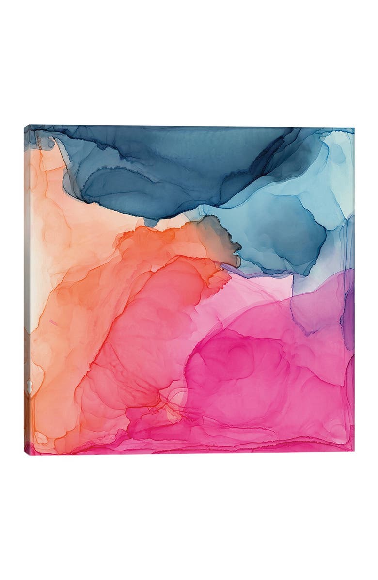 iCanvas Tropical Bliss Abstract by Elizabeth Karlson Canvas Wall Art 18" x 18", Alternate, color,