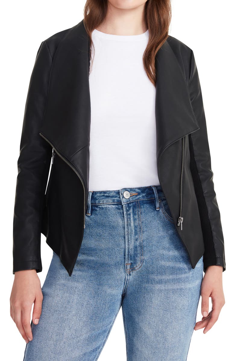 BB Dakota by Steve Madden Gabrielle Faux Leather Jacket, Alternate, color,