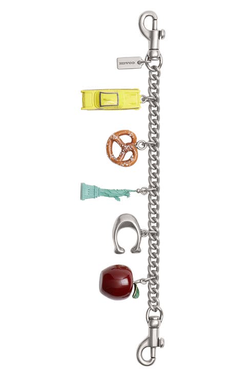 New York Motif Chain Bag Charm