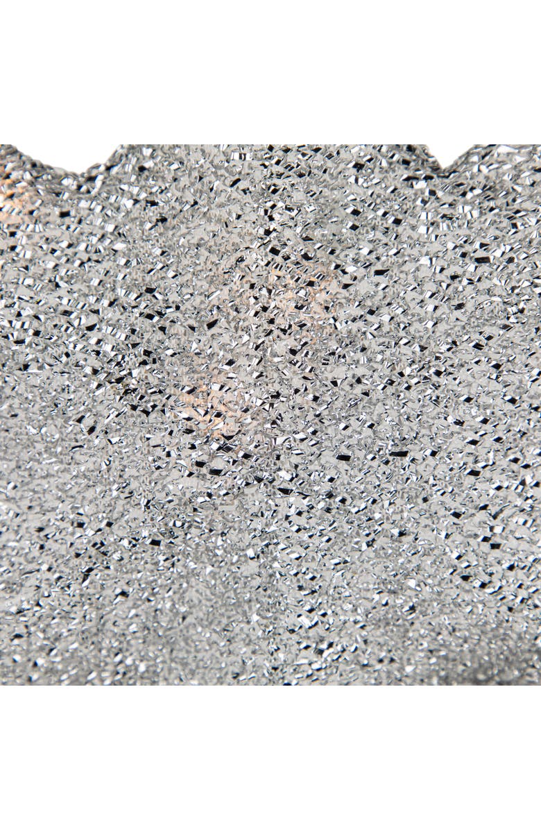 Northlight Lighted Tinsel Snowflake Christmas Window Decoration - 20" - Silver - Clear Lights, Alternate, color, 