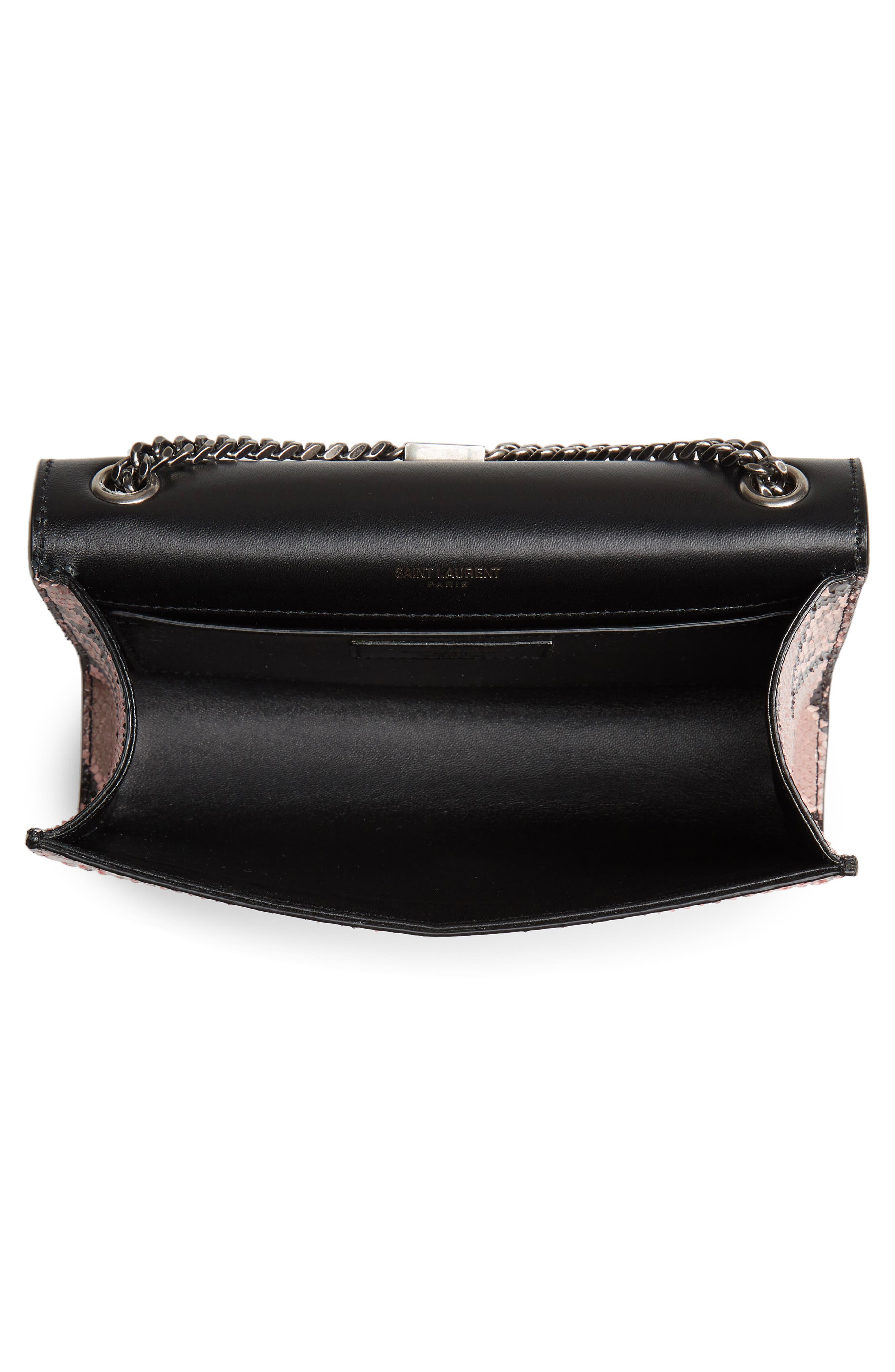 Saint Laurent Small Kate Genuine Python Crossbody Bag, Alternate, color, 