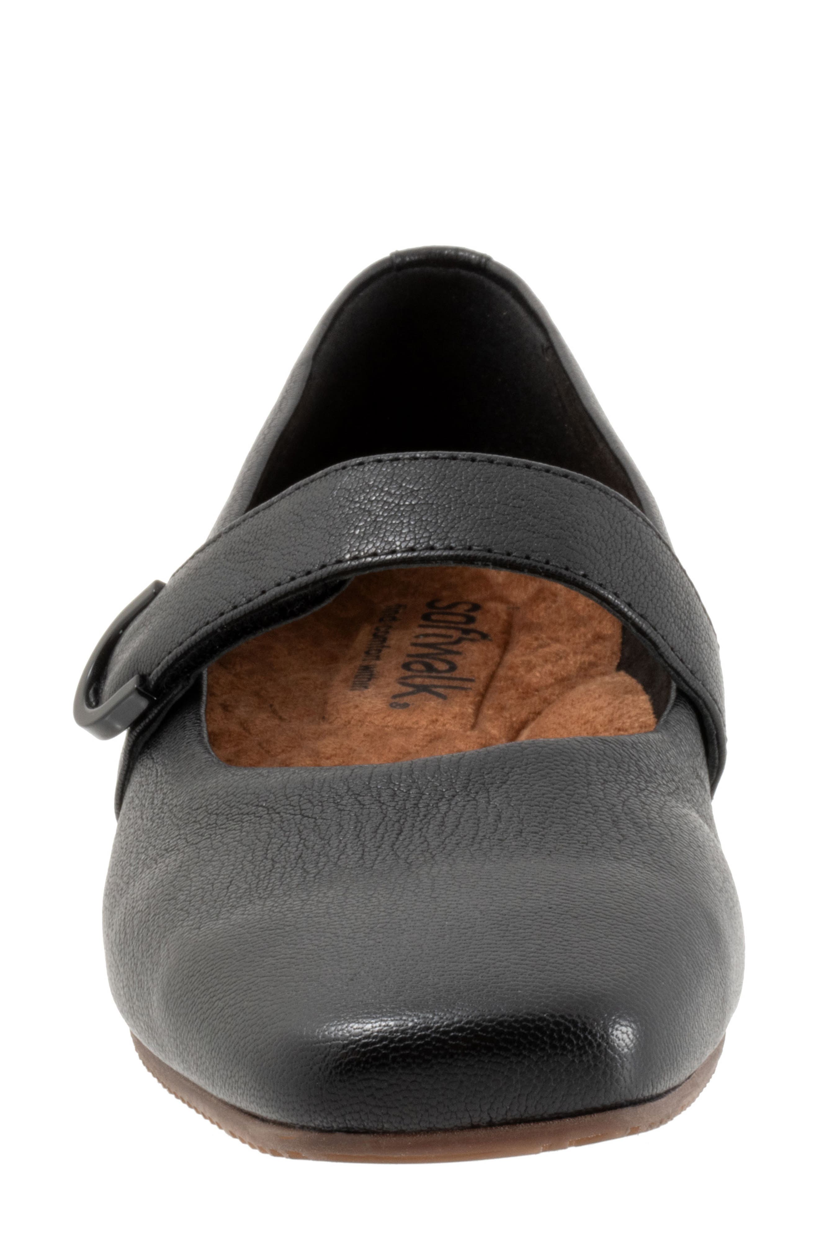 SoftWalk<sup>®</sup> Valdivia Mary Jane Flat, Alternate, color, Black