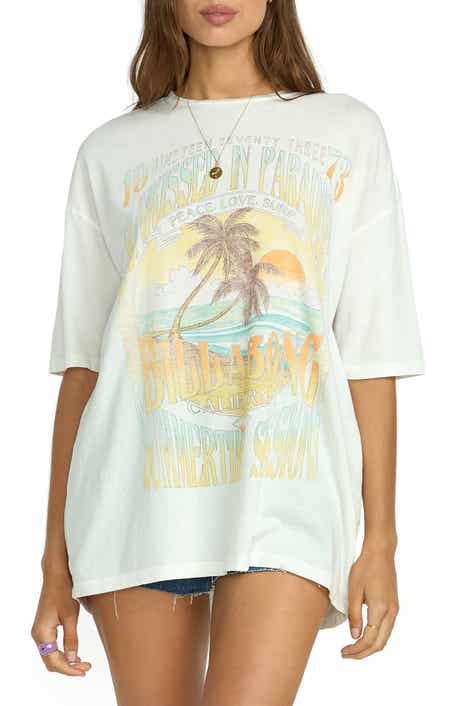 Sunset Mindset Oversize Cotton Graphic T-Shirt