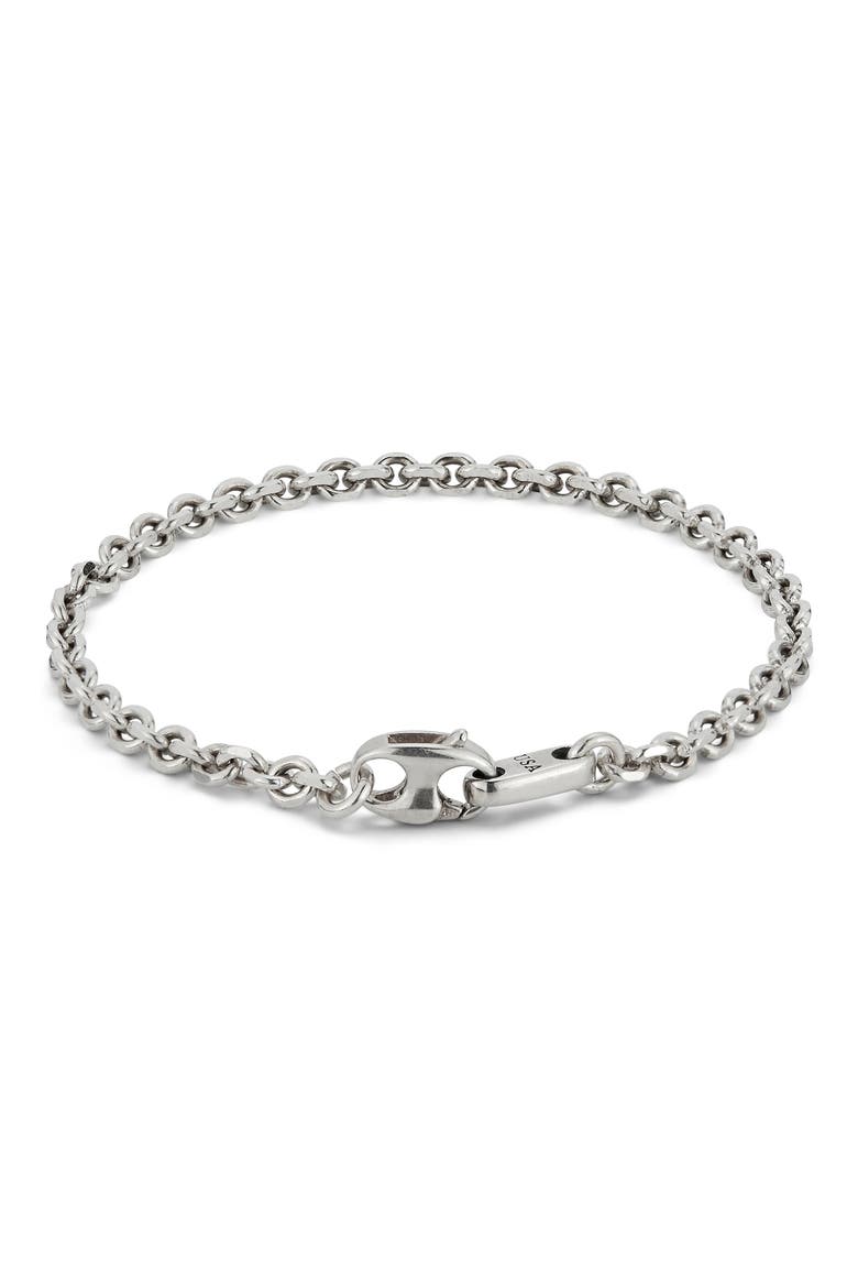 Burnham Chain Link Bracelet, Main, color, SILVER