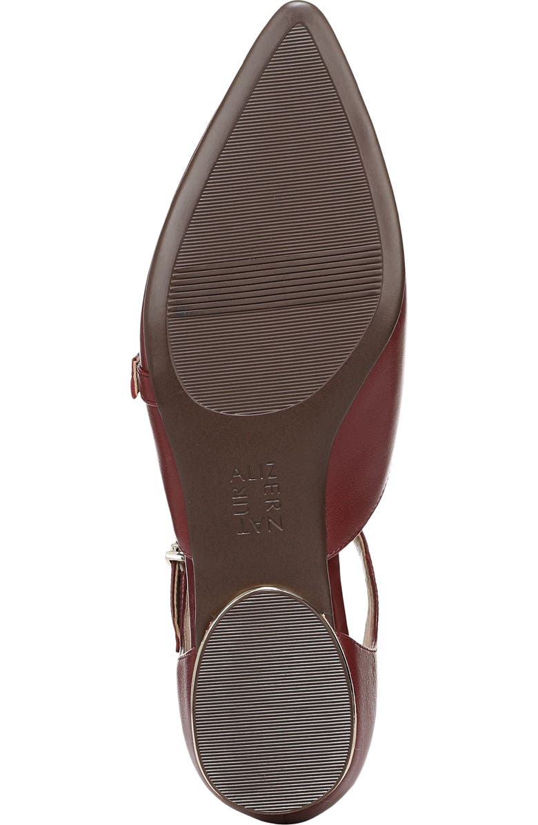 Naturalizer Harmony Ankle Strap Pointed Toe Flat, Alternate, color, Cranberry Red