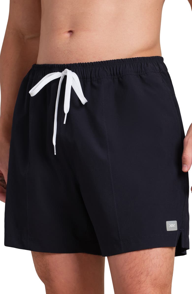 Rhone 5.5-Inch Water Repellent Swim Trunks, Main, color, True Navy