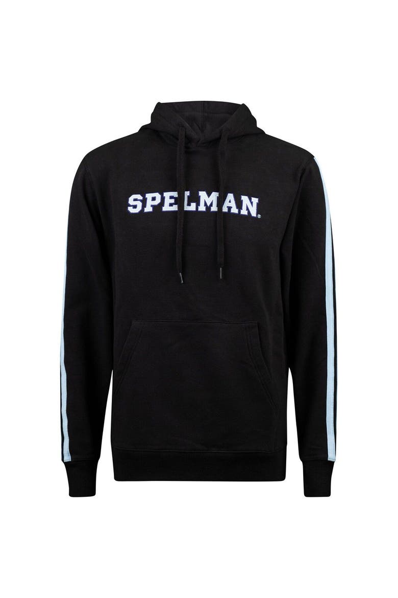 Men's FISLL Black Spelman College Jaguars Oversized Stripes Pullover Hoodie, Alternate, color, Black