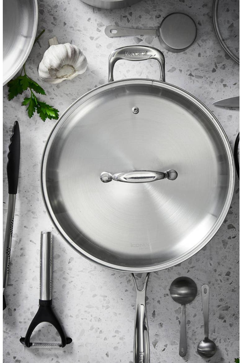 iconiX™ 3.3 Qt Sauté Pan with Lid, Alternate, color, SILVER