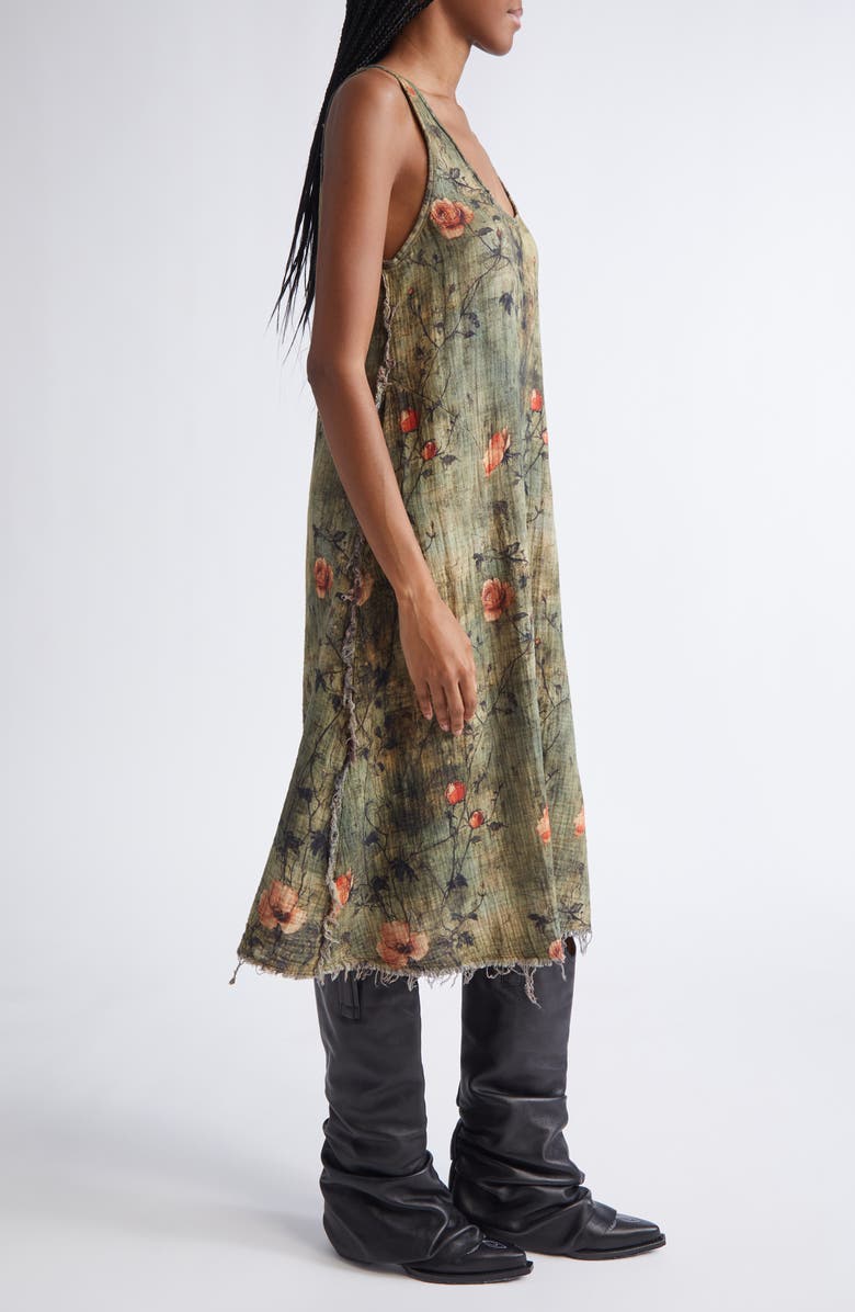 R13 Reversible Tank Dress, Alternate, color, Navy Plaid/ Floral