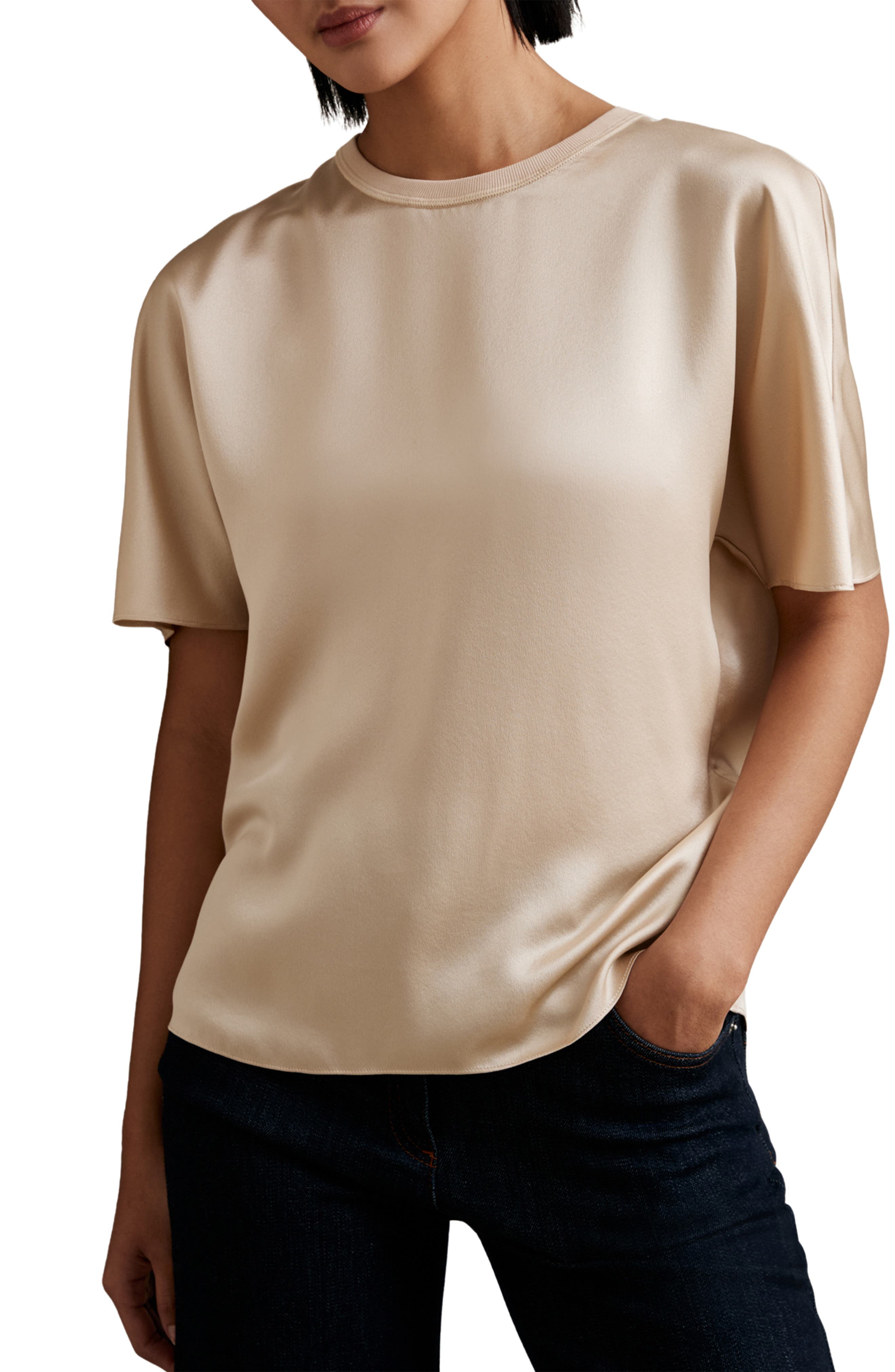 Lena Dolman Sleeve Silk Top - image 5