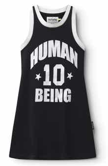 Nununu Kids' Human Team Cotton Graphic Tank Dress