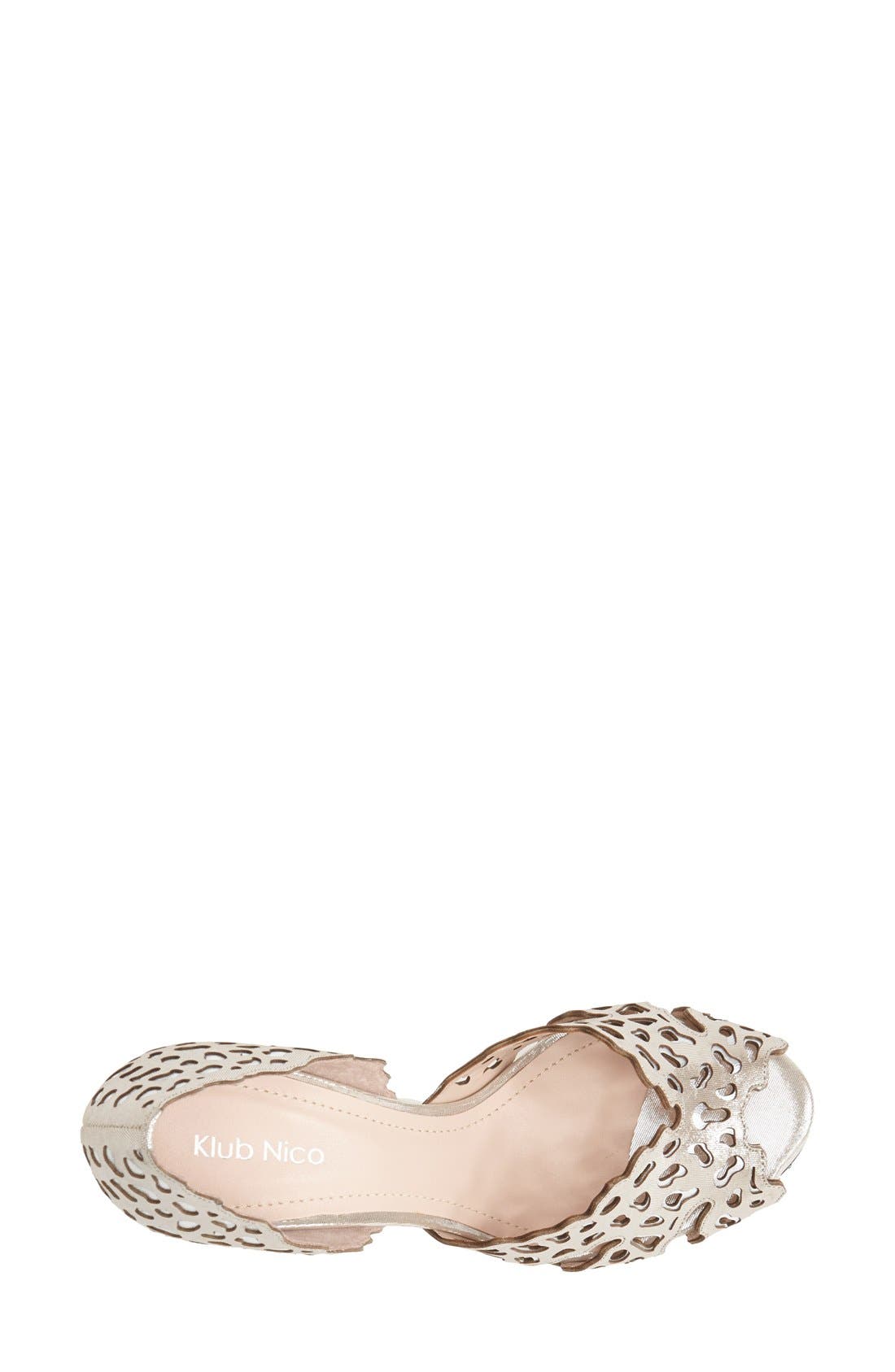 'Artesia' d'Orsay Pump, Alternate, color, SILVER