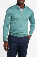 David Donahue Skipper Merino Wool Blend Quarter Zip Sweater